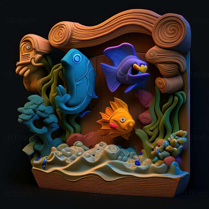 3D model Freddi Fish And Friends ABC Under The Sea game (STL)